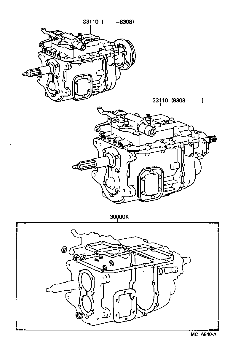  TOYOACE |  TRANSAXLE OR TRANSMISSION ASSY GASKET KIT MTM