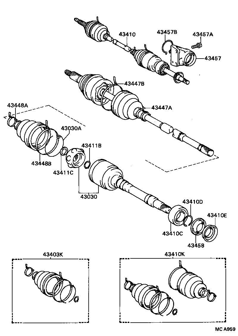  CAMRY VISTA |  FRONT DRIVE SHAFT