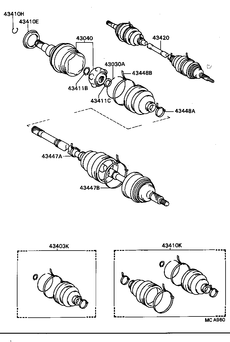  CAMRY VISTA |  FRONT DRIVE SHAFT