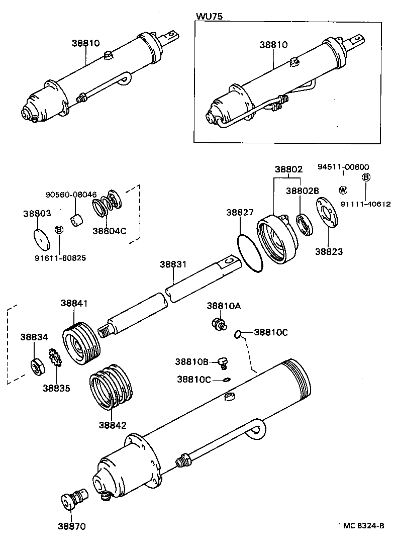  DYNA TOYOACE |  HOIST CYLINDER