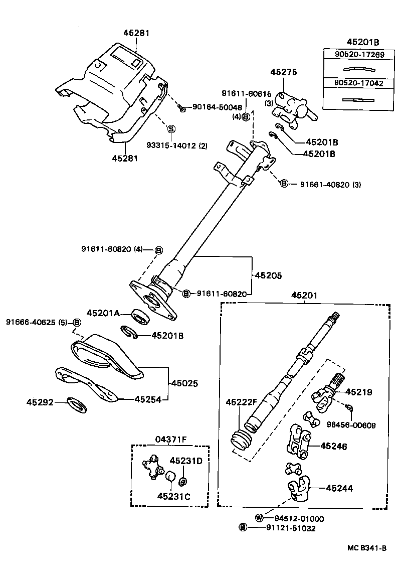  DYNA TOYOACE |  STEERING COLUMN SHAFT