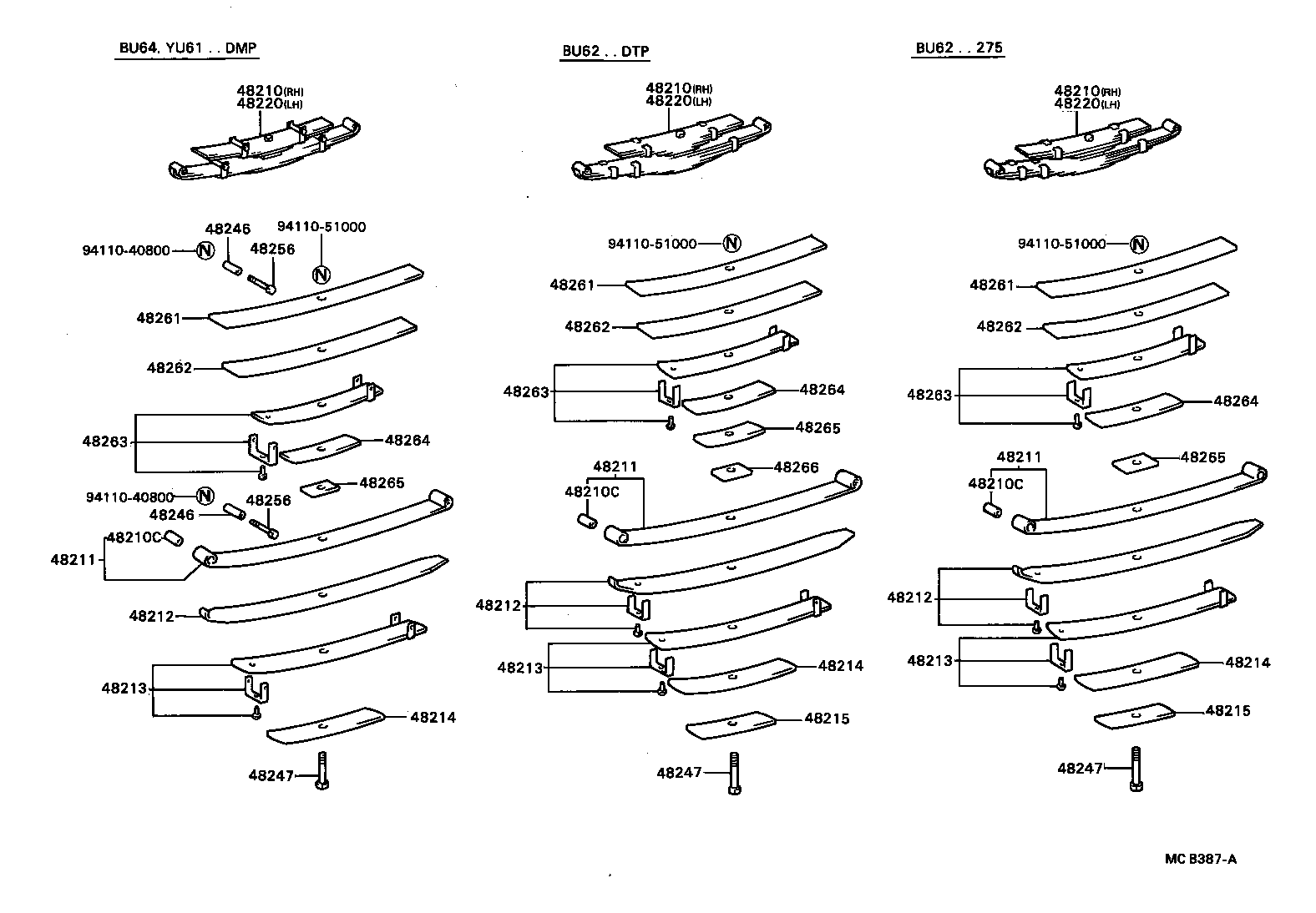  DYNA TOYOACE |  REAR SPRING SHOCK ABSORBER