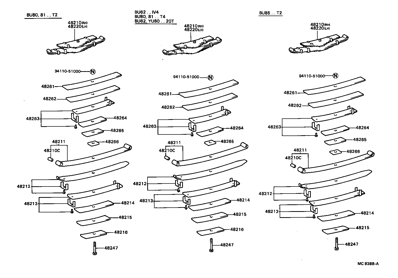  DYNA TOYOACE |  REAR SPRING SHOCK ABSORBER