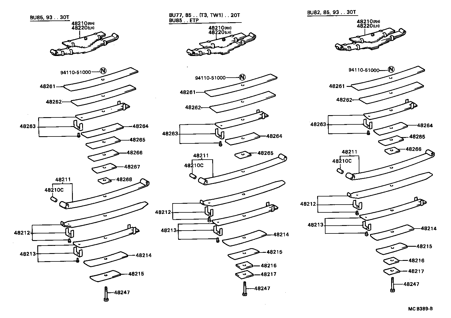  DYNA TOYOACE |  REAR SPRING SHOCK ABSORBER
