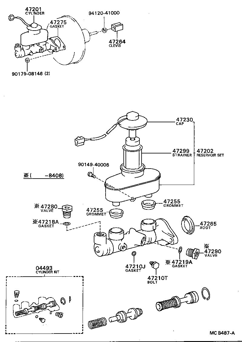  SPRINTER CARIB |  BRAKE MASTER CYLINDER