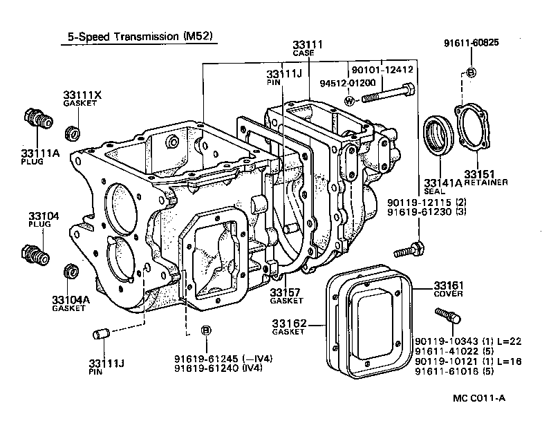  DYNA TOYOACE |  CLUTCH HOUSING TRANSMISSION CASE MTM