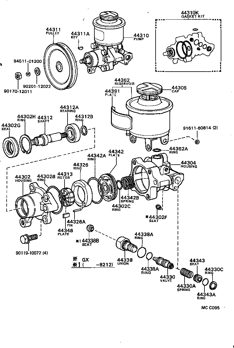 MARK 2 | VANE PUMP RESERVOIR POWER STEERING