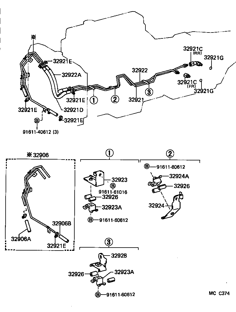  HIACE VAN WAGON |  OIL COOLER TUBE ATM