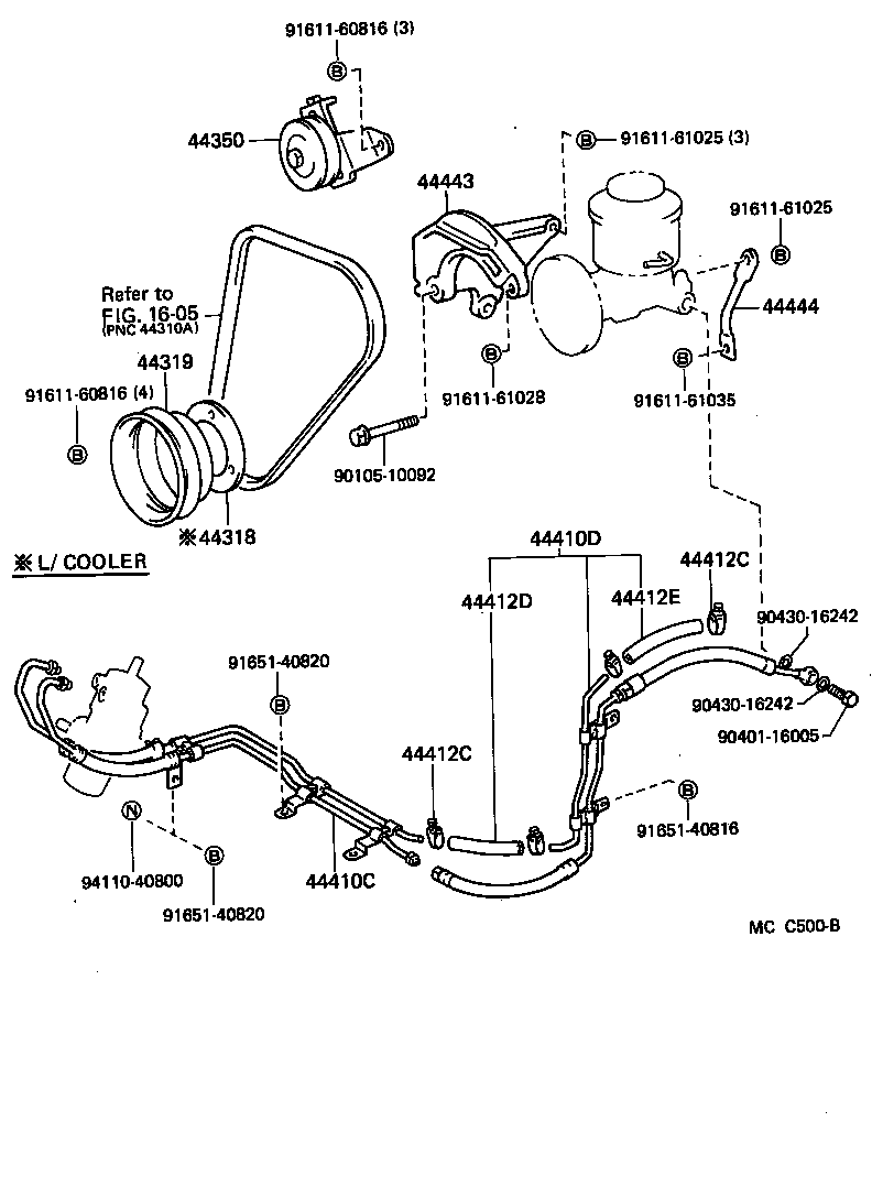  TOYOACE DYNA |  POWER STEERING TUBE