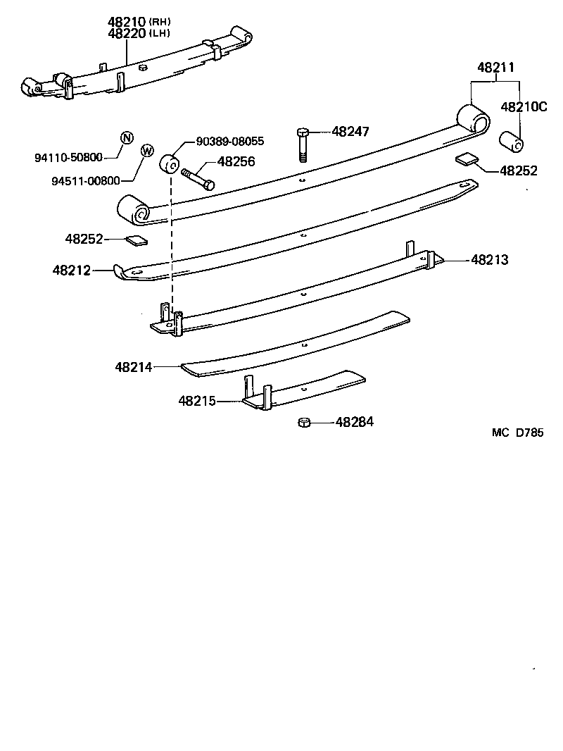  HIACE VAN WAGON |  REAR SPRING SHOCK ABSORBER