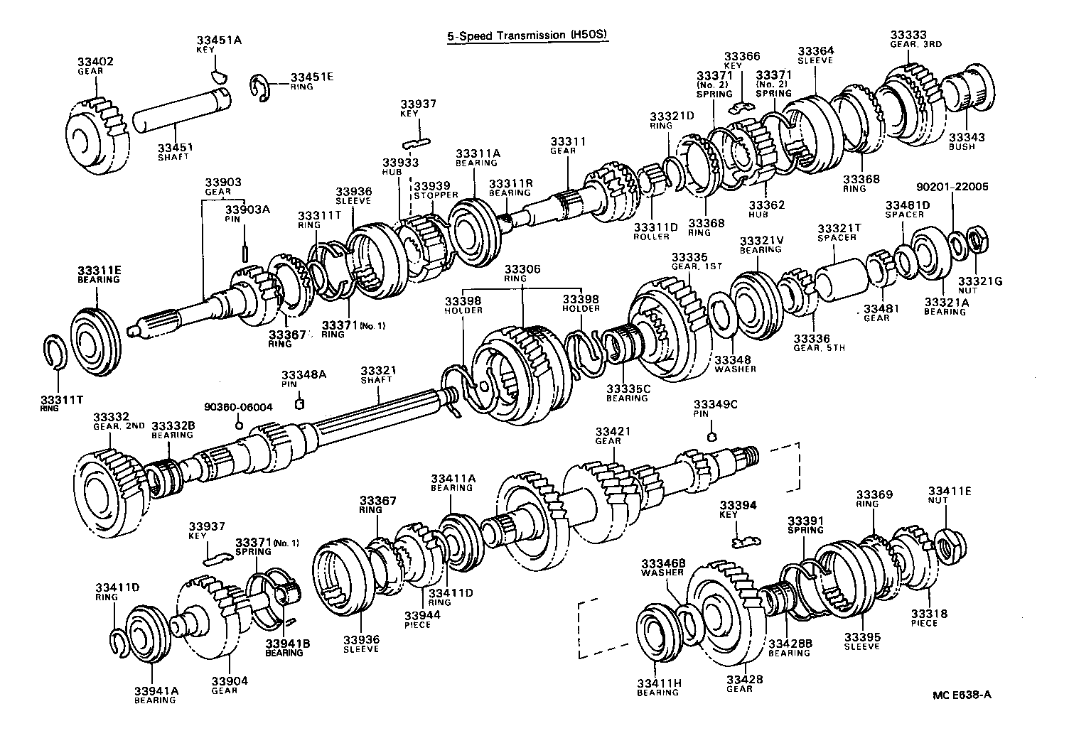  DYNA TOYOACE |  TRANSMISSION GEAR MTM