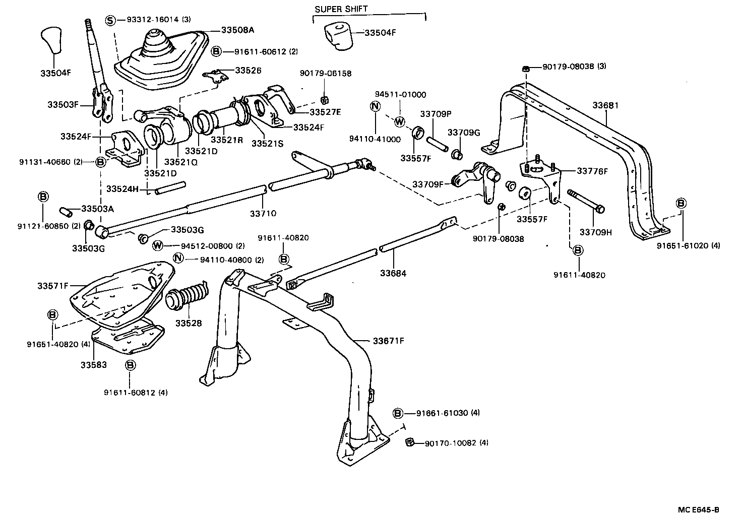  DYNA TOYOACE |  SHIFT LEVER RETAINER