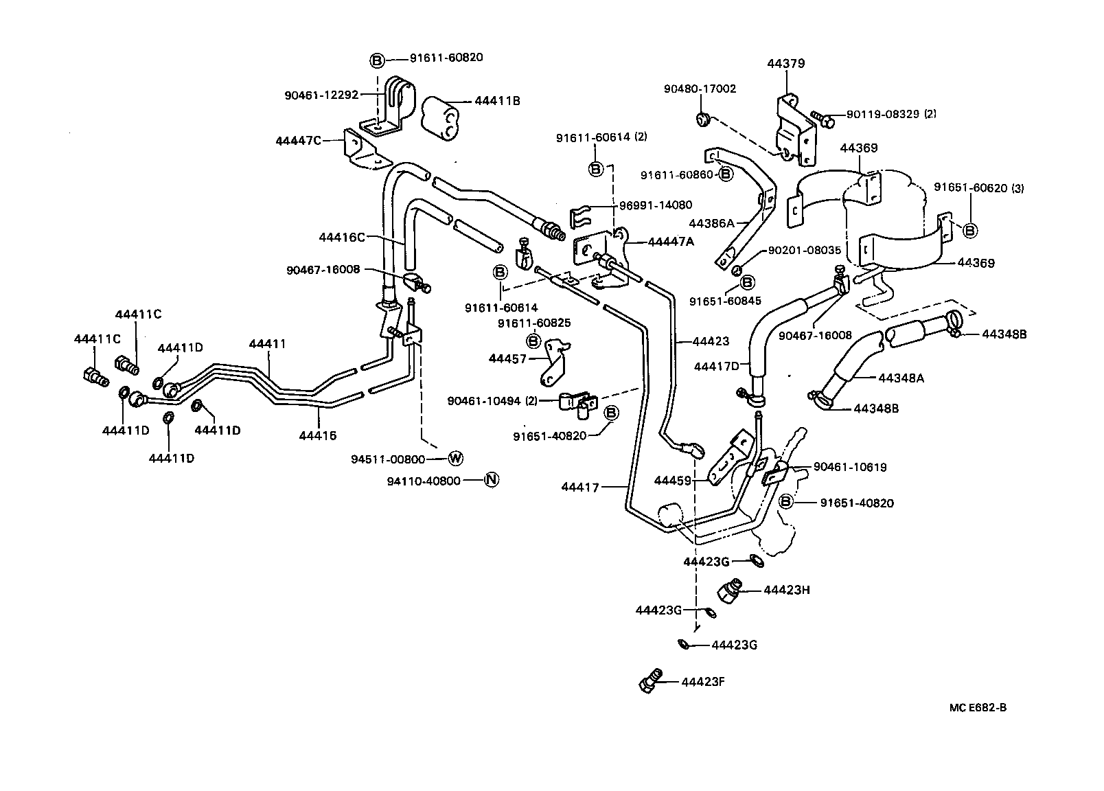  DYNA TOYOACE |  POWER STEERING TUBE