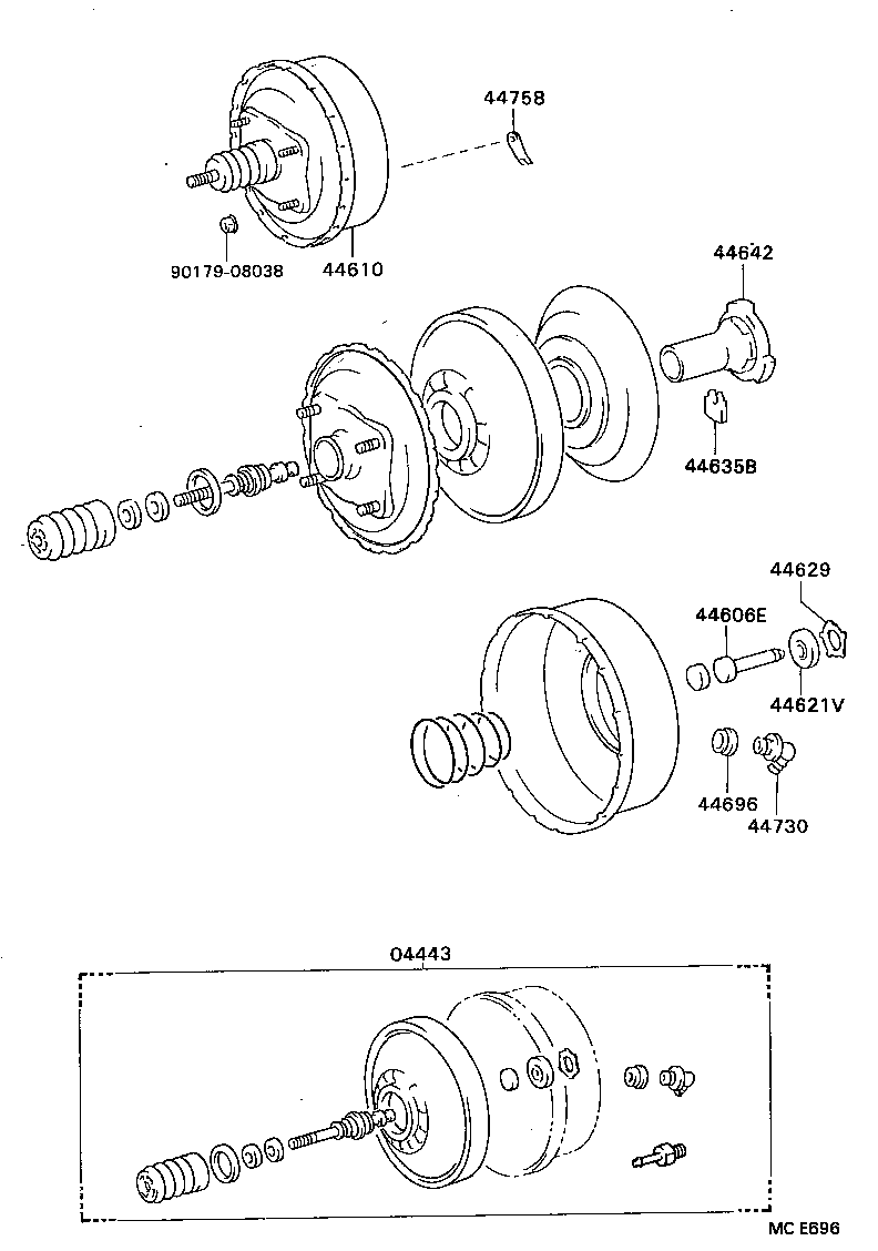  DYNA TOYOACE |  BRAKE BOOSTER VACUUM TUBE