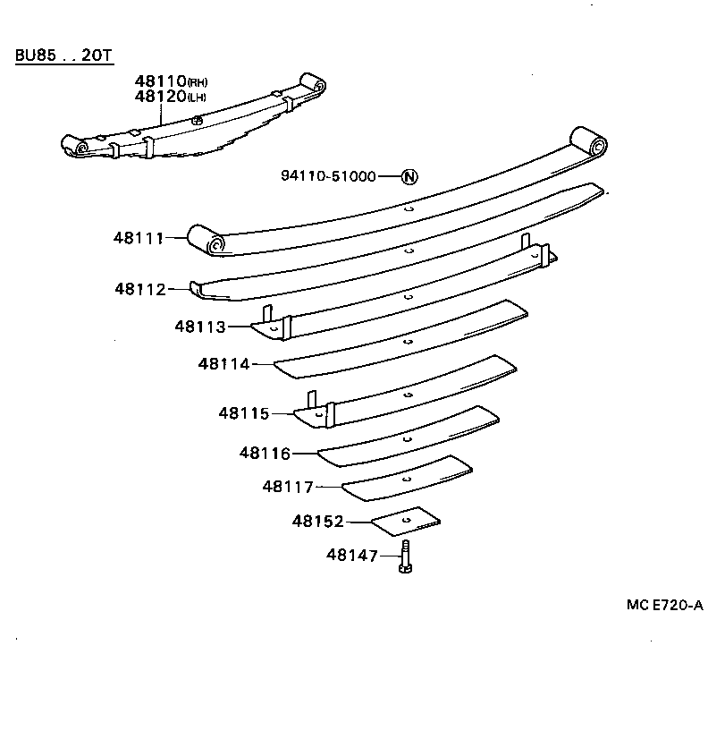  DYNA TOYOACE |  FRONT SPRING SHOCK ABSORBER