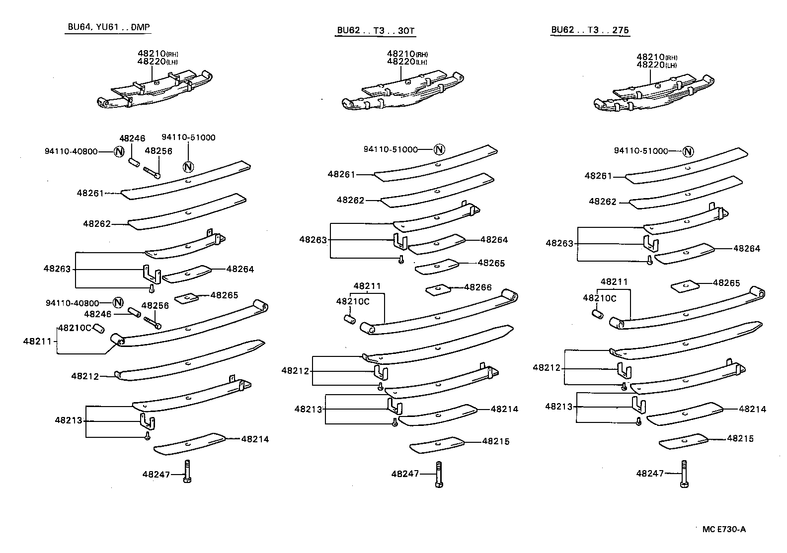  DYNA TOYOACE |  REAR SPRING SHOCK ABSORBER