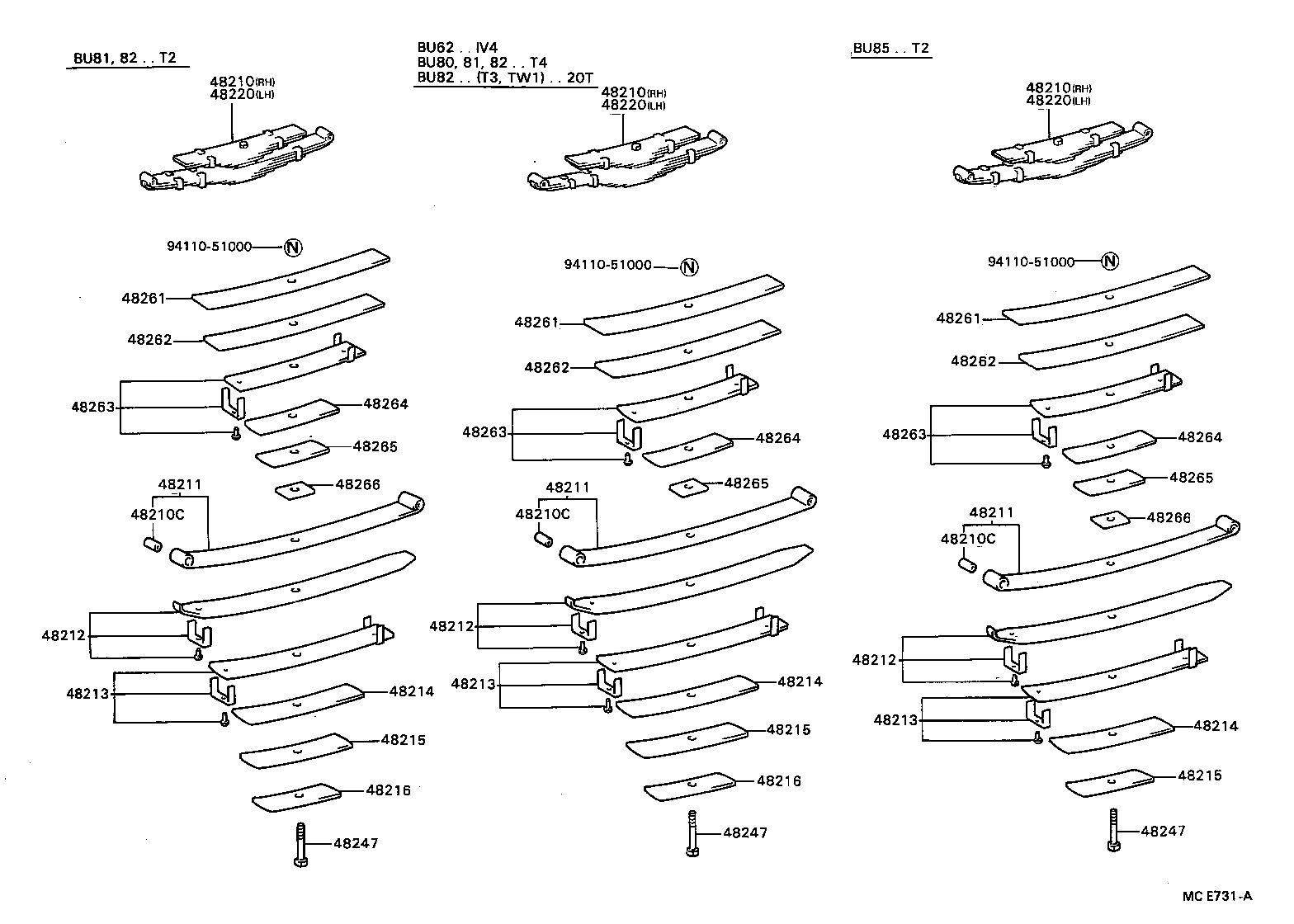  DYNA TOYOACE |  REAR SPRING SHOCK ABSORBER