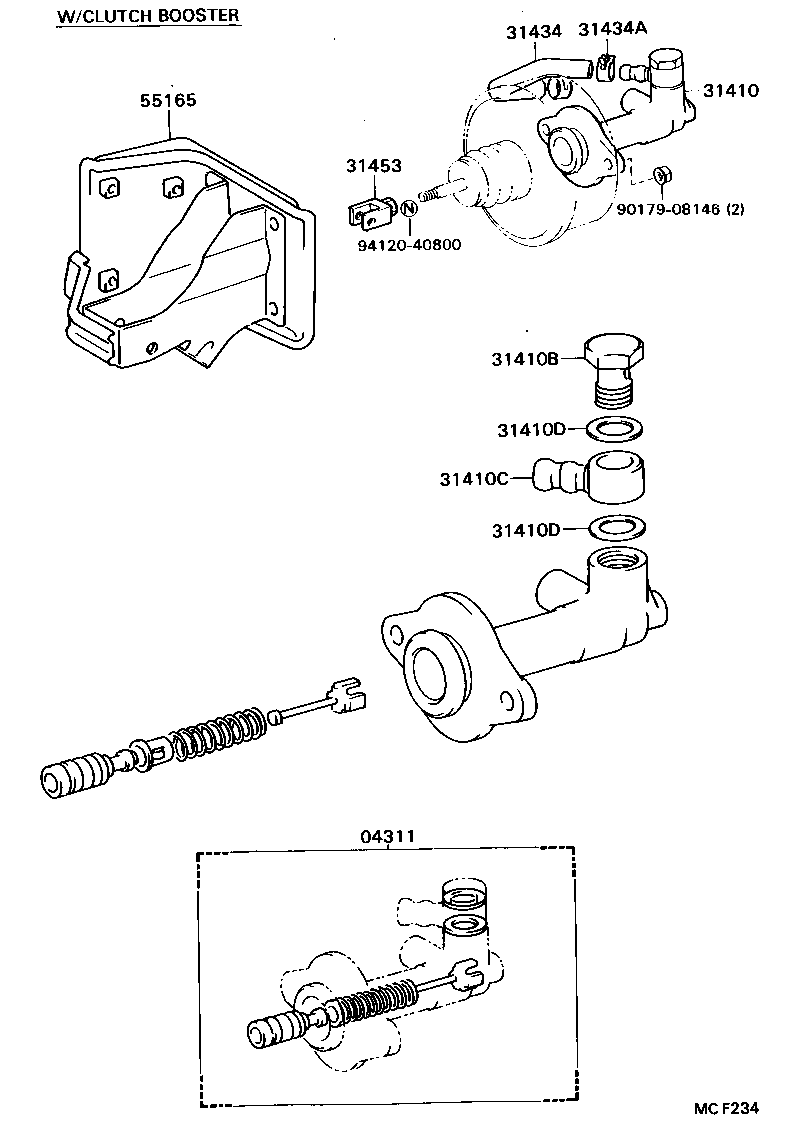  DYNA TOYOACE |  CLUTCH MASTER CYLINDER