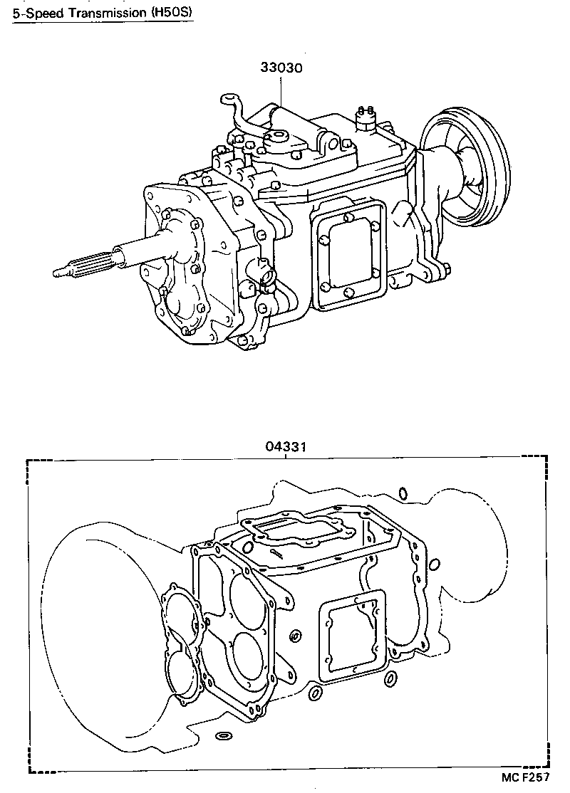  DYNA TOYOACE |  TRANSAXLE OR TRANSMISSION ASSY GASKET KIT MTM
