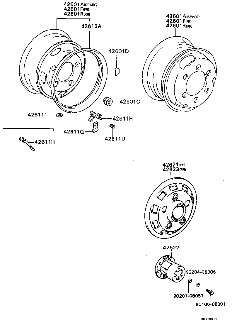  DYNA TOYOACE |  DISC WHEEL WHEEL CAP