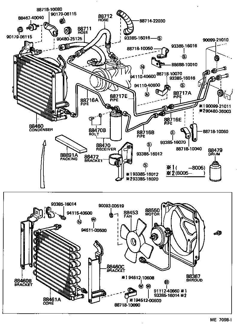  STARLET |  HEATING AIR CONDITIONING COOLER PIPING