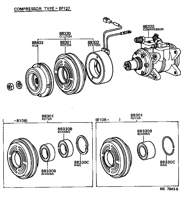  STARLET |  HEATING AIR CONDITIONING COMPRESSOR