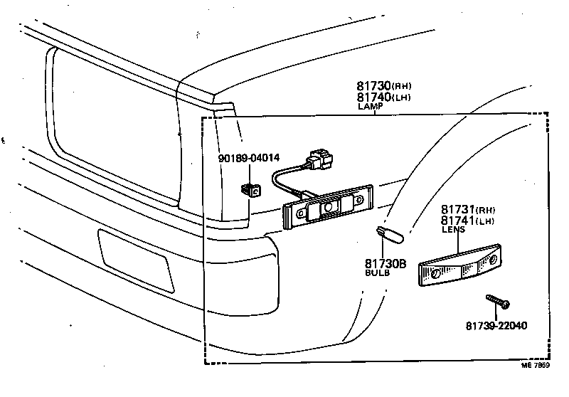  COROLLA |  SIDE TURN SIGNAL LAMP OUTER MIRROR LAMP