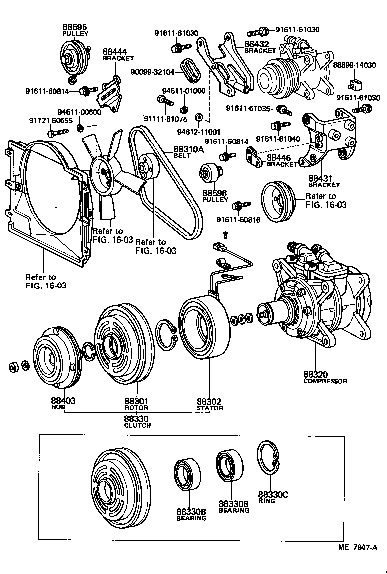  TOYOACE |  HEATING AIR CONDITIONING COMPRESSOR