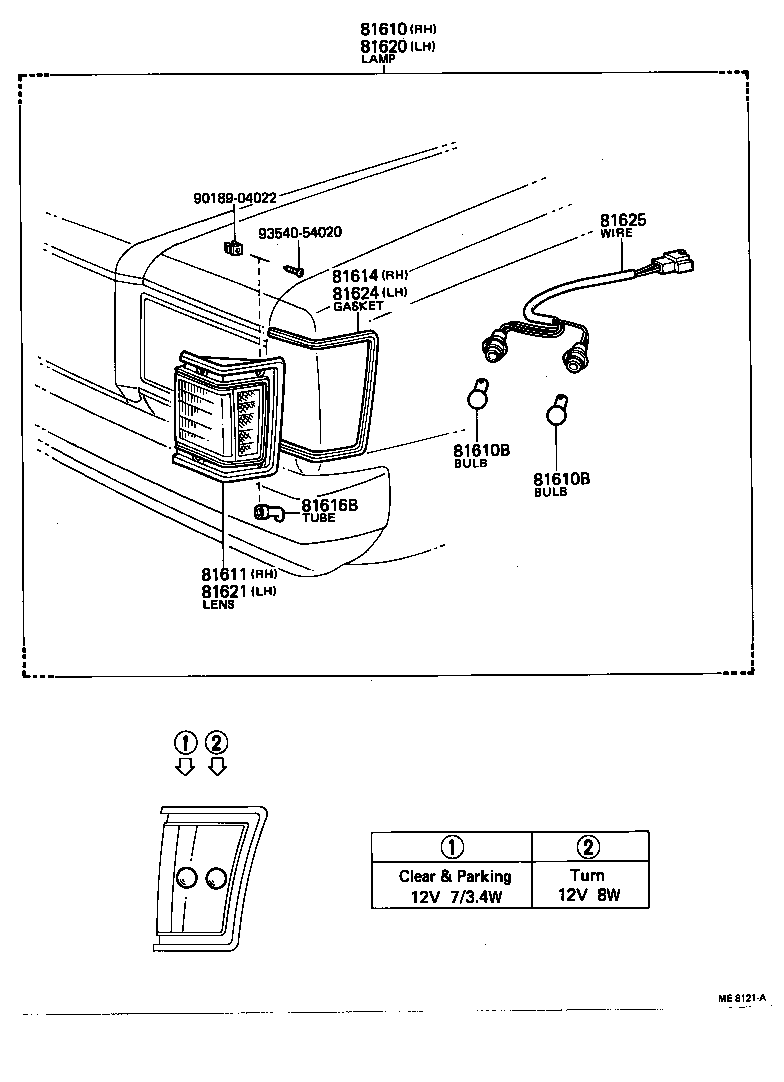  CROWN |  FRONT CLEARANCE LAMP