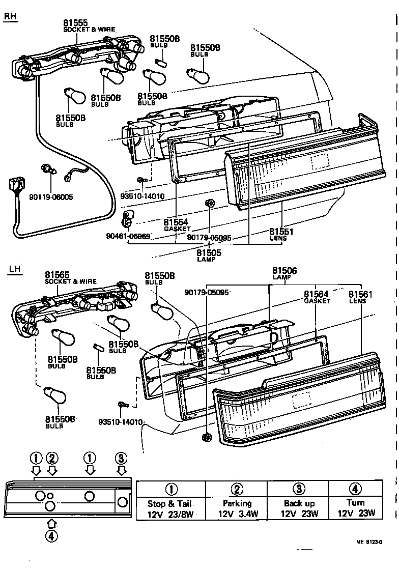  CROWN |  REAR COMBINATION LAMP