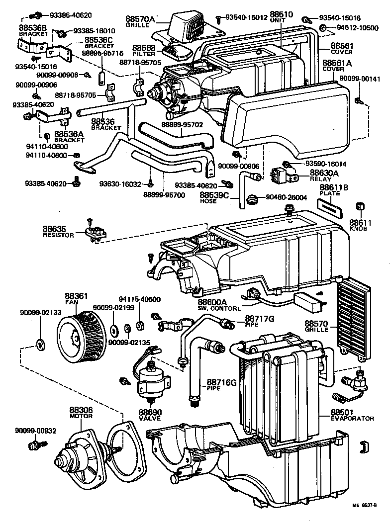  LITE TOWNACE TRUCK |  HEATING AIR CONDITIONING COOLER UNIT