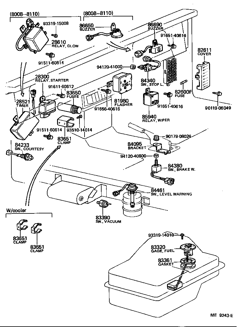  LAND CRUISER S T H T |  SWITCH RELAY COMPUTER