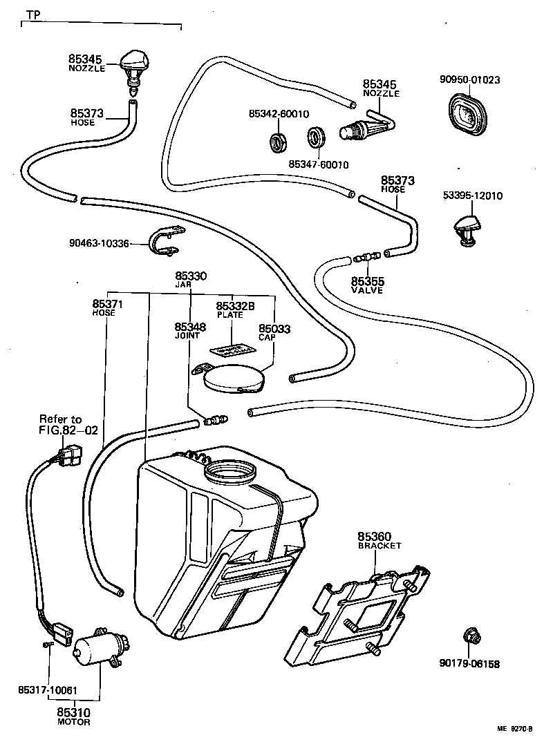  LAND CRUISER S T H T |  WINDSHIELD WASHER