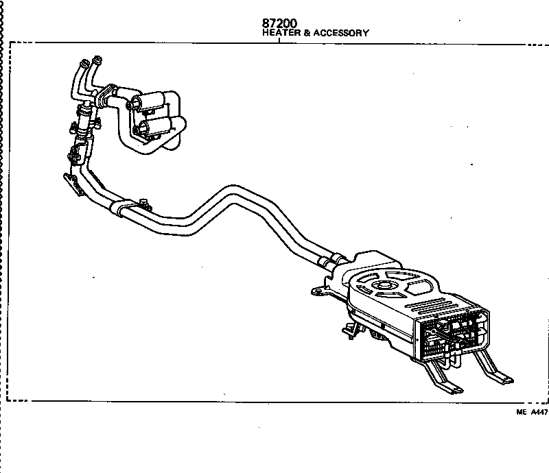  LAND CRUISER S T H T |  HEATING AIR CONDITIONING SET