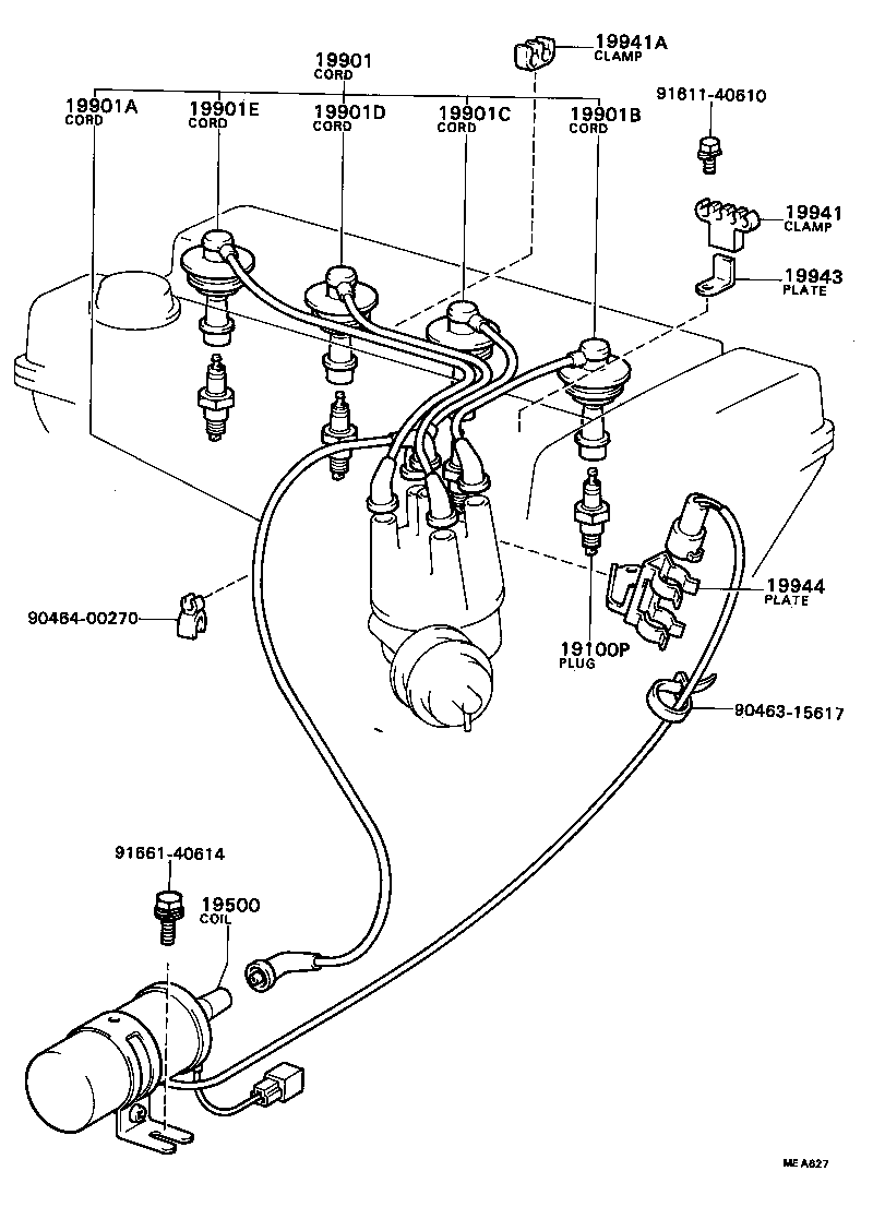  COROLLA |  IGNITION COIL SPARK PLUG