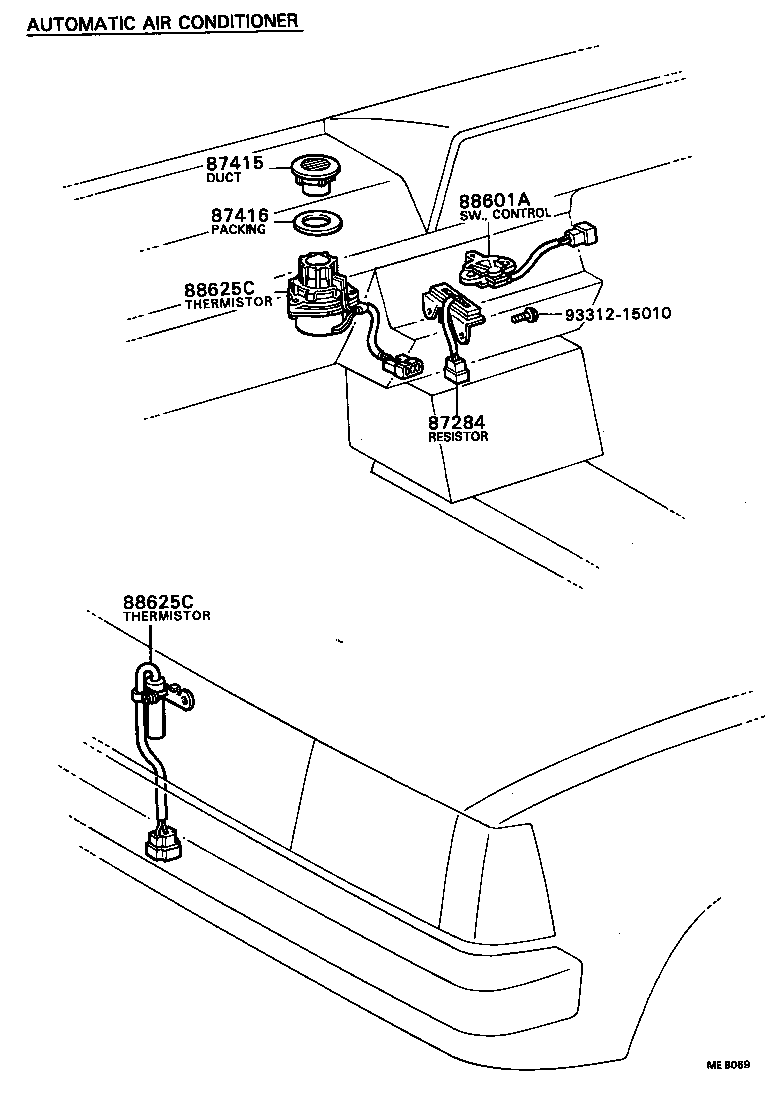  SPRINTER |  HEATING AIR CONDITIONING CONTROL AIR DUCT