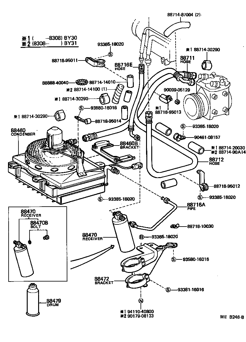  TOYOACE |  HEATING AIR CONDITIONING COOLER PIPING