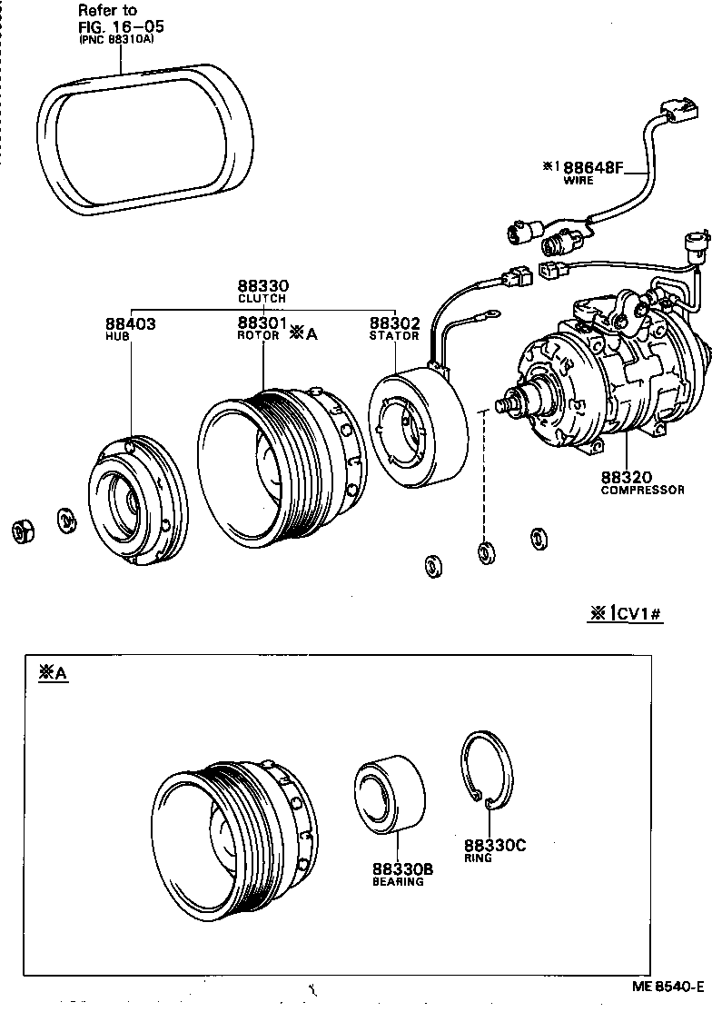  CAMRY VISTA |  HEATING AIR CONDITIONING COMPRESSOR