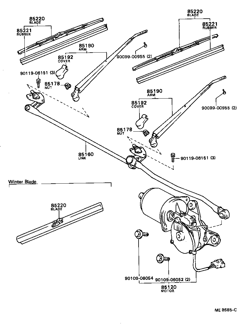  SPRINTER CARIB |  WINDSHIELD WIPER