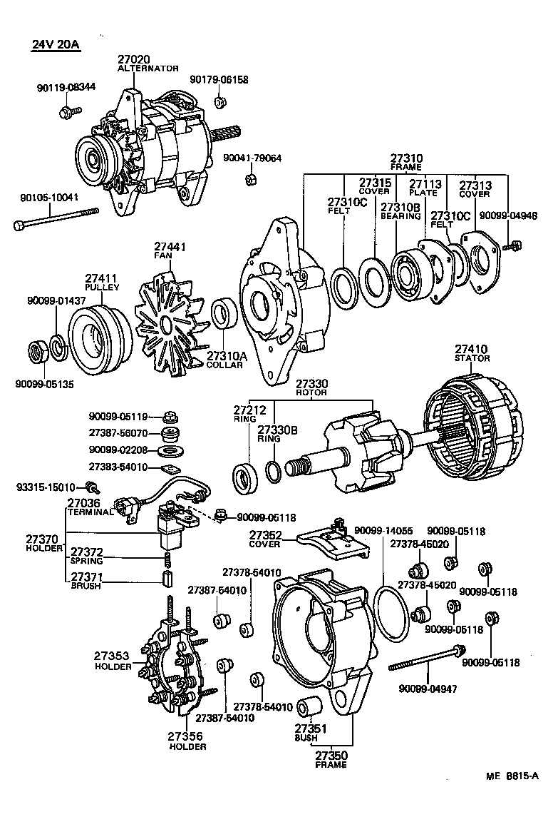  LAND CRUISER S T H T |  ALTERNATOR