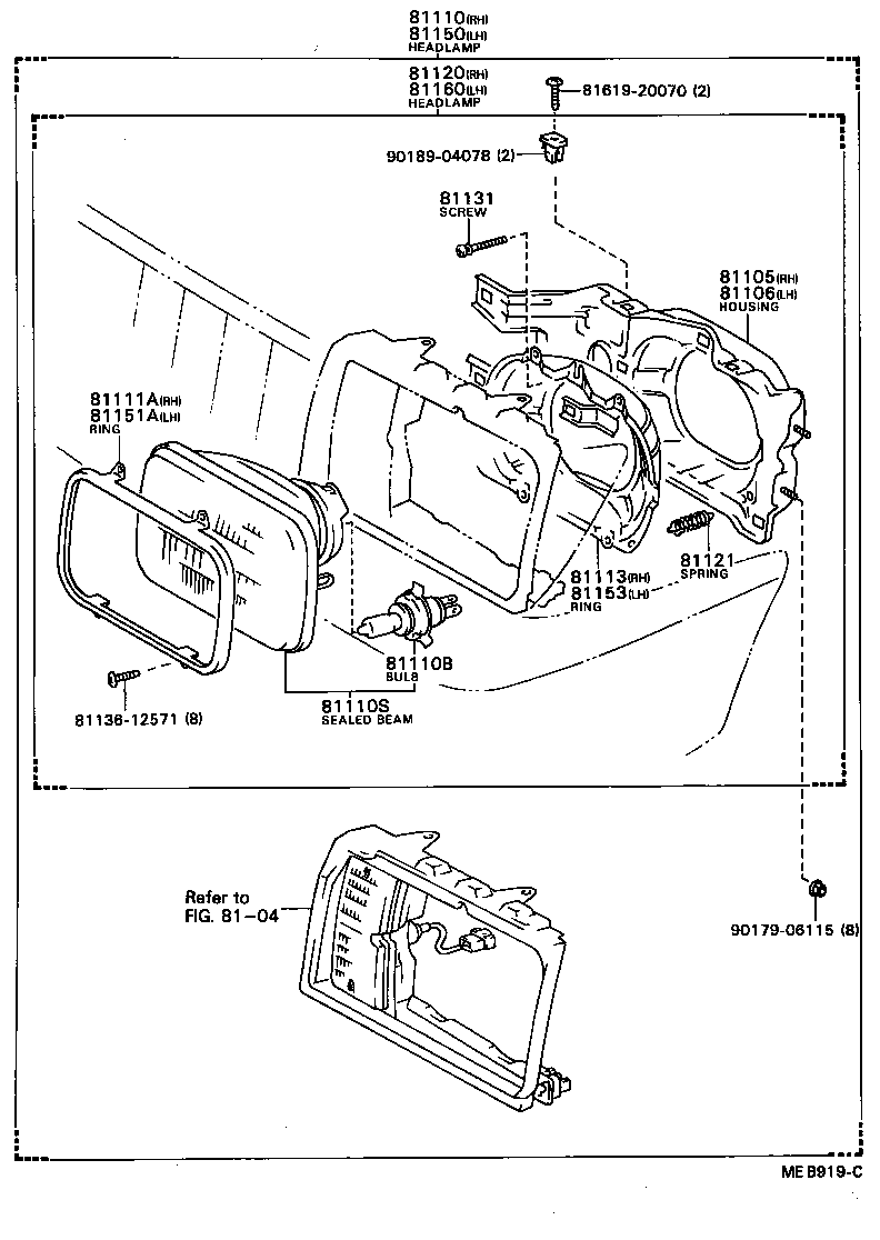  SPRINTER CARIB |  HEADLAMP