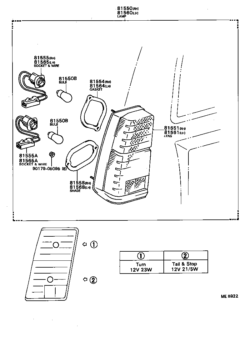  SPRINTER CARIB |  REAR COMBINATION LAMP