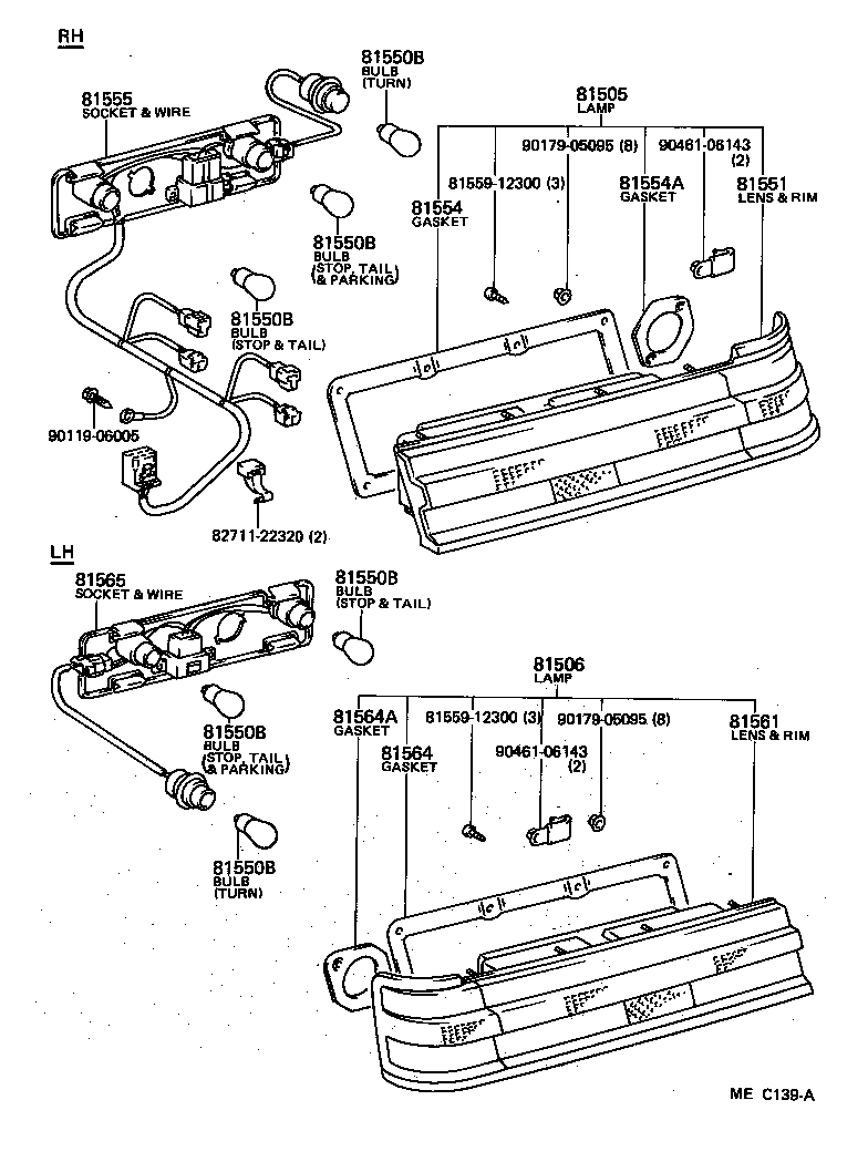  CRESTA |  REAR COMBINATION LAMP