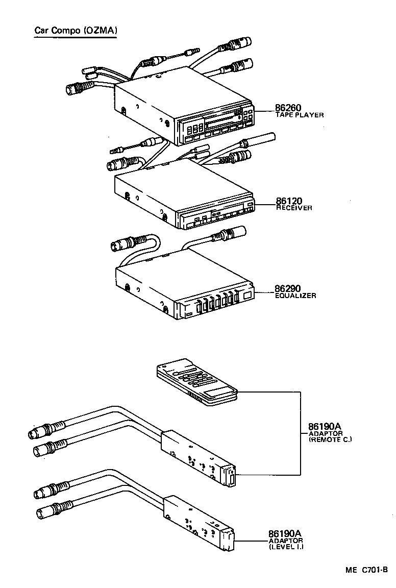  HIACE VAN WAGON |  RADIO RECEIVER AMPLIFIER CONDENSER