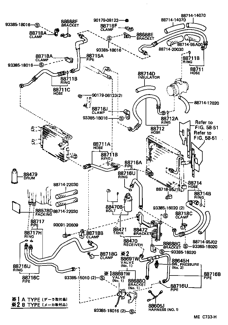  HIACE VAN WAGON |  HEATING AIR CONDITIONING COOLER PIPING
