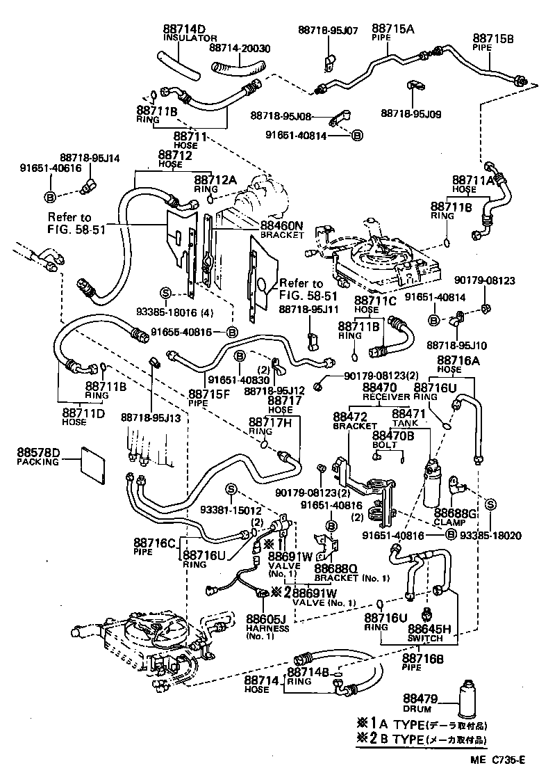  HIACE VAN WAGON |  HEATING AIR CONDITIONING COOLER PIPING