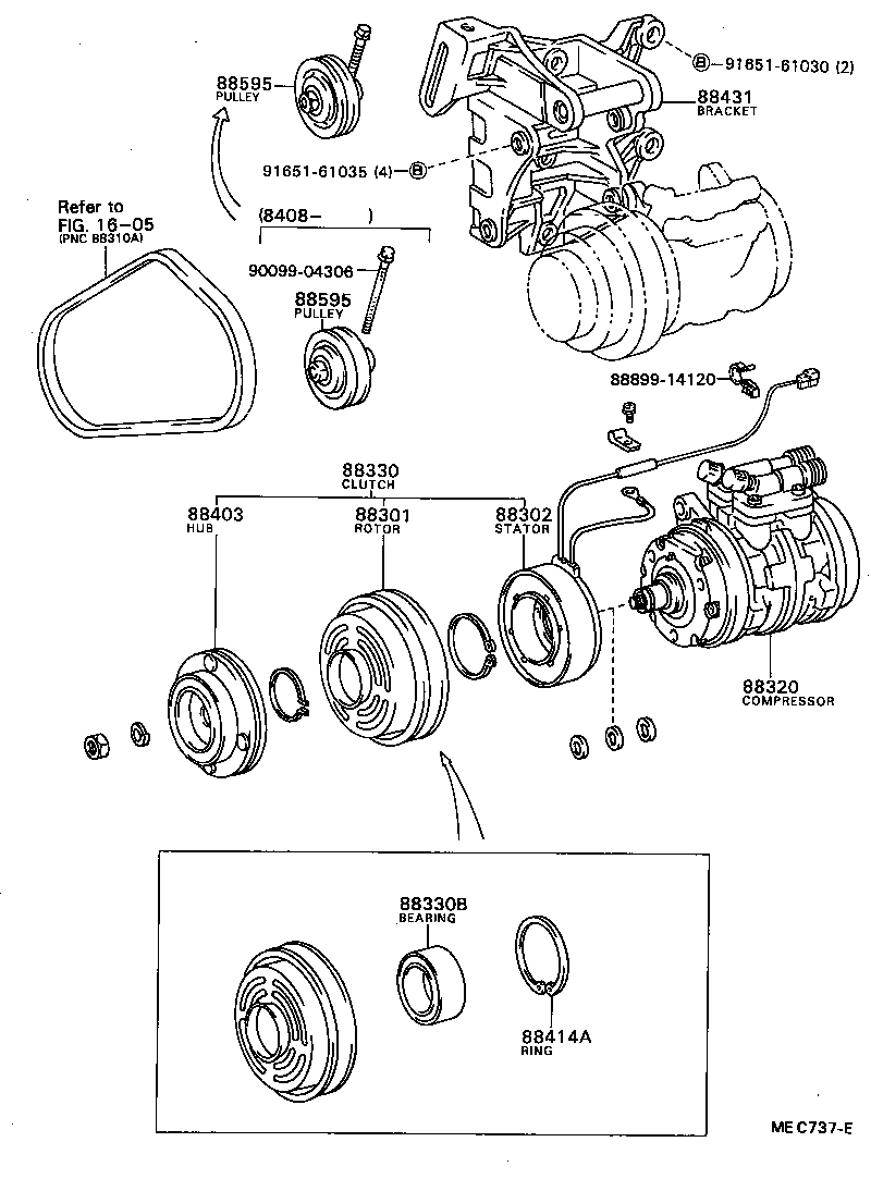  SPRINTER CARIB |  HEATING AIR CONDITIONING COMPRESSOR