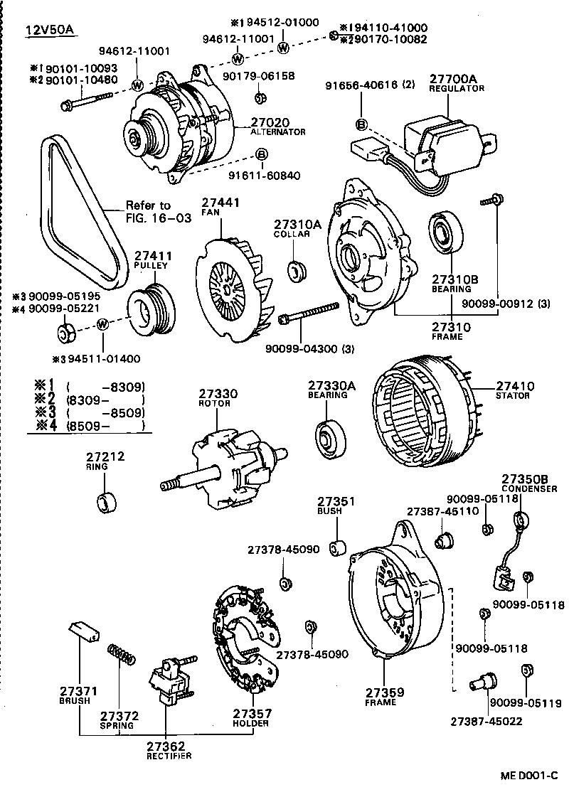  COROLLA |  ALTERNATOR