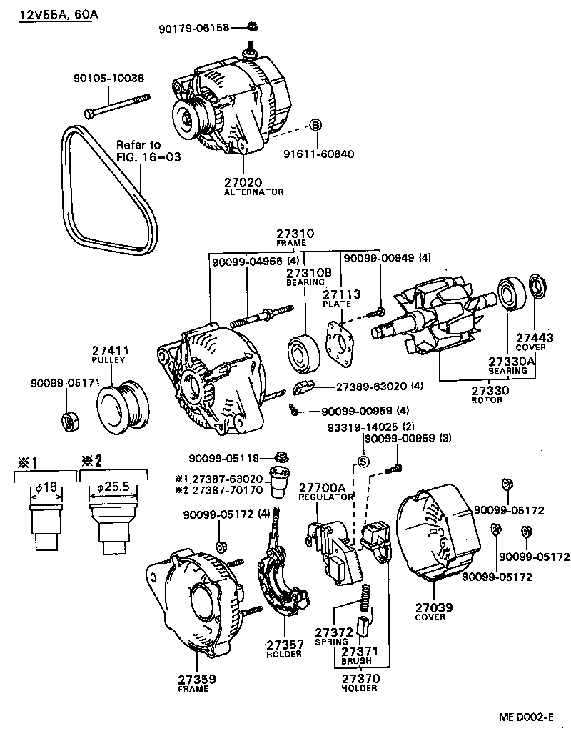  COROLLA |  ALTERNATOR