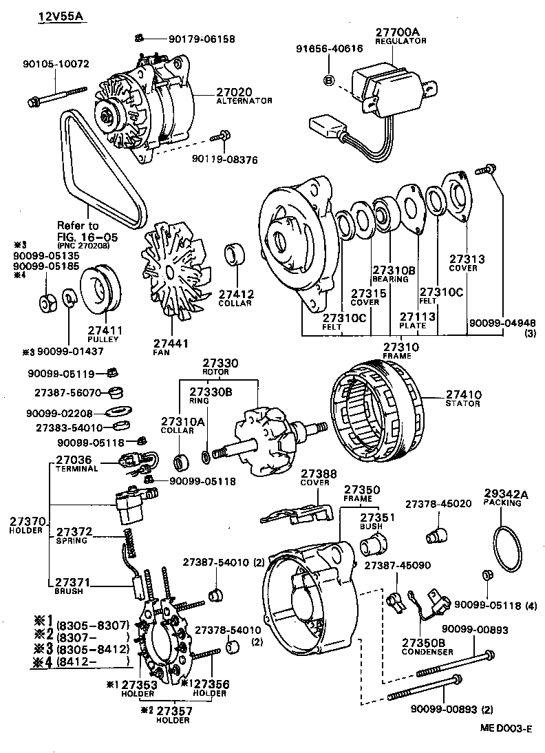  COROLLA |  ALTERNATOR